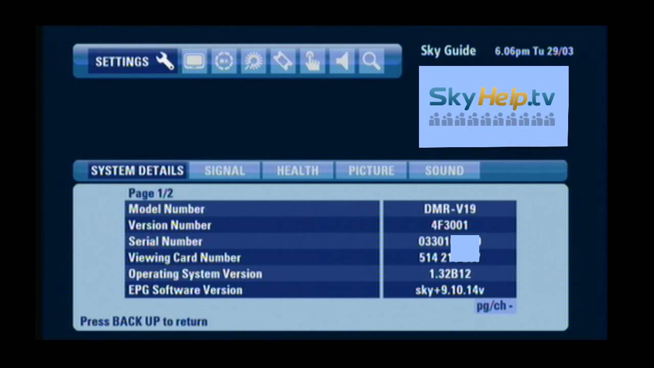 Active sky next serial numbers